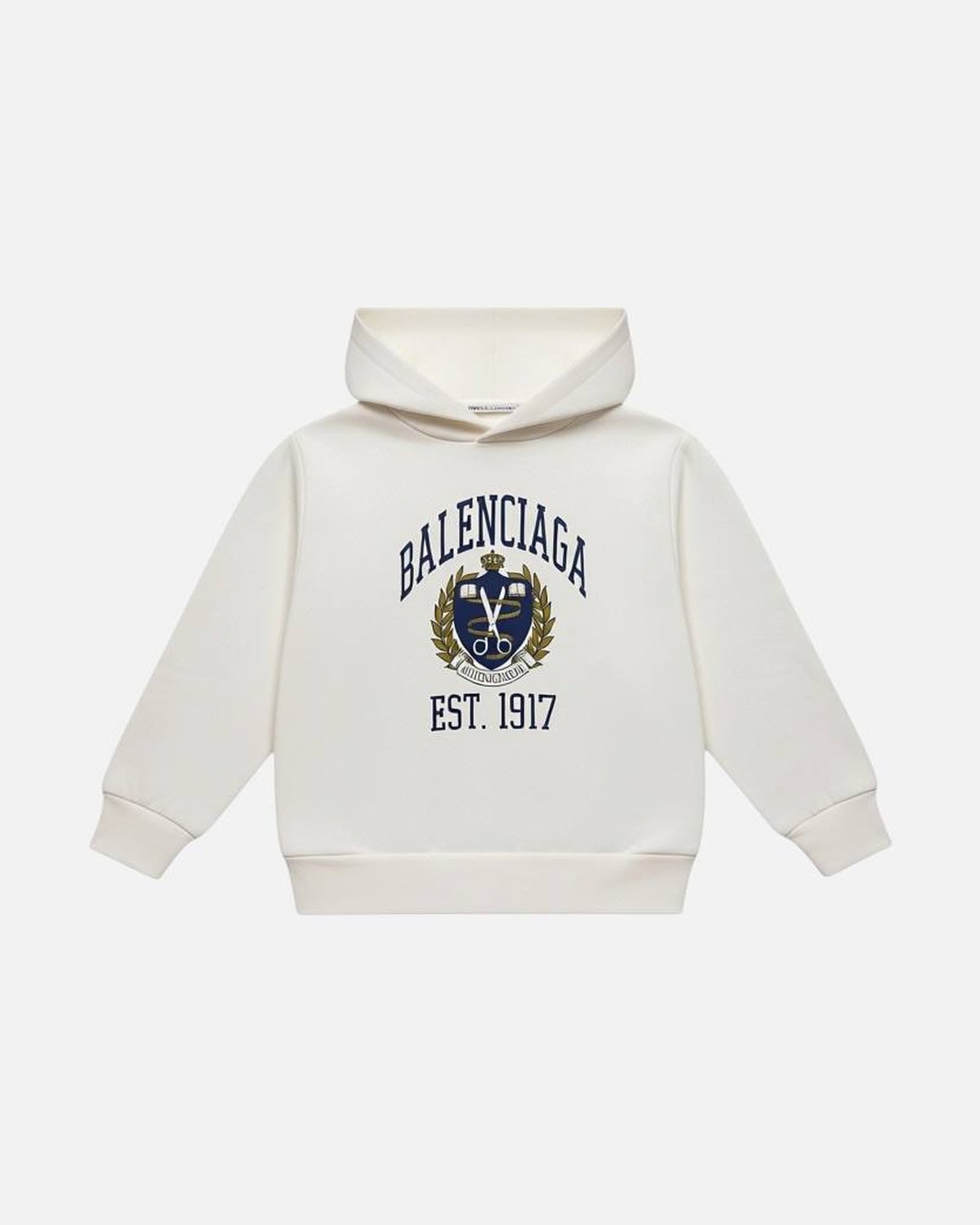 Balenciaga College White Kids Hoodie - photo 1