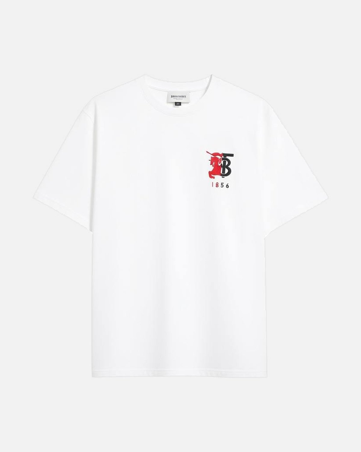 Burberry Horse Red TB White Tee - photo 1