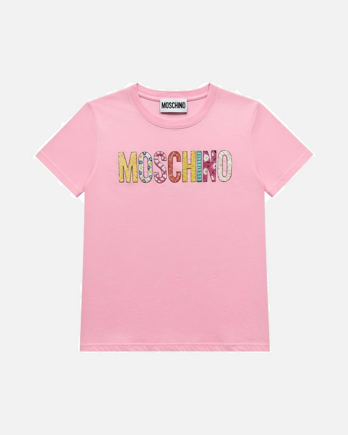 Moschino Embroidery Pink Tee - photo 1