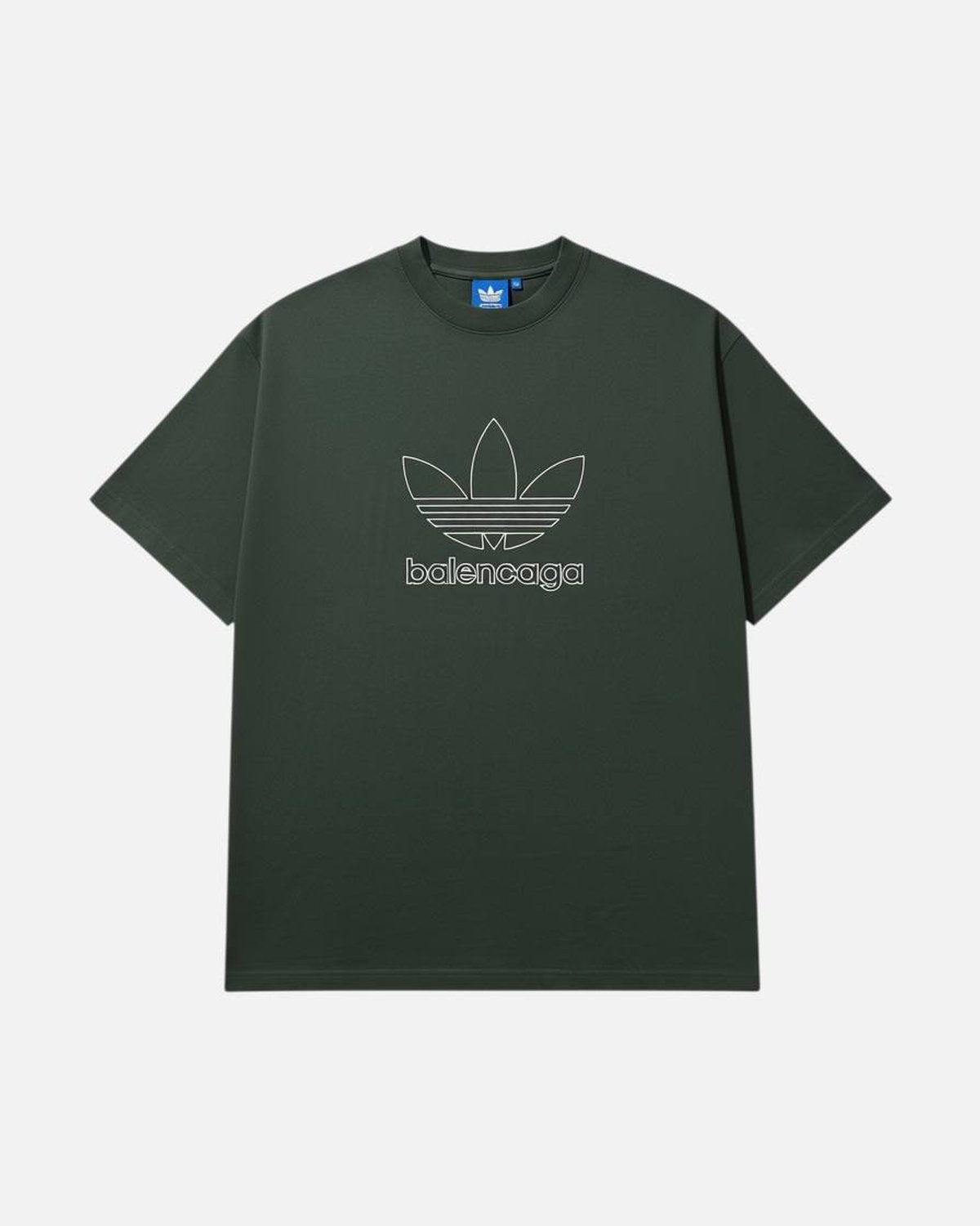 Balenciaga Adidas Dark Green Tee - photo 1