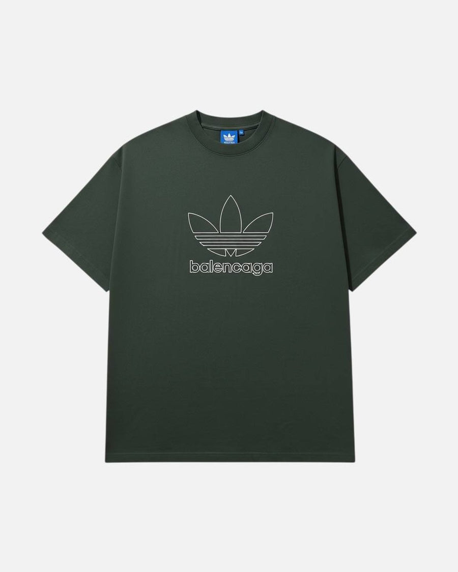 Balenciaga Adidas Dark Green Tee - photo 1