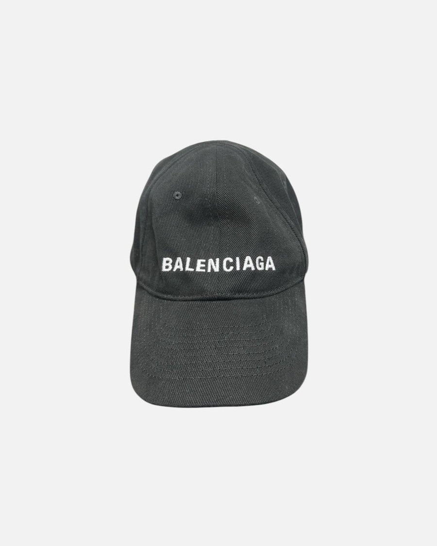 Balenciaga Cap Distressed Baseball Dark Grey - photo 1