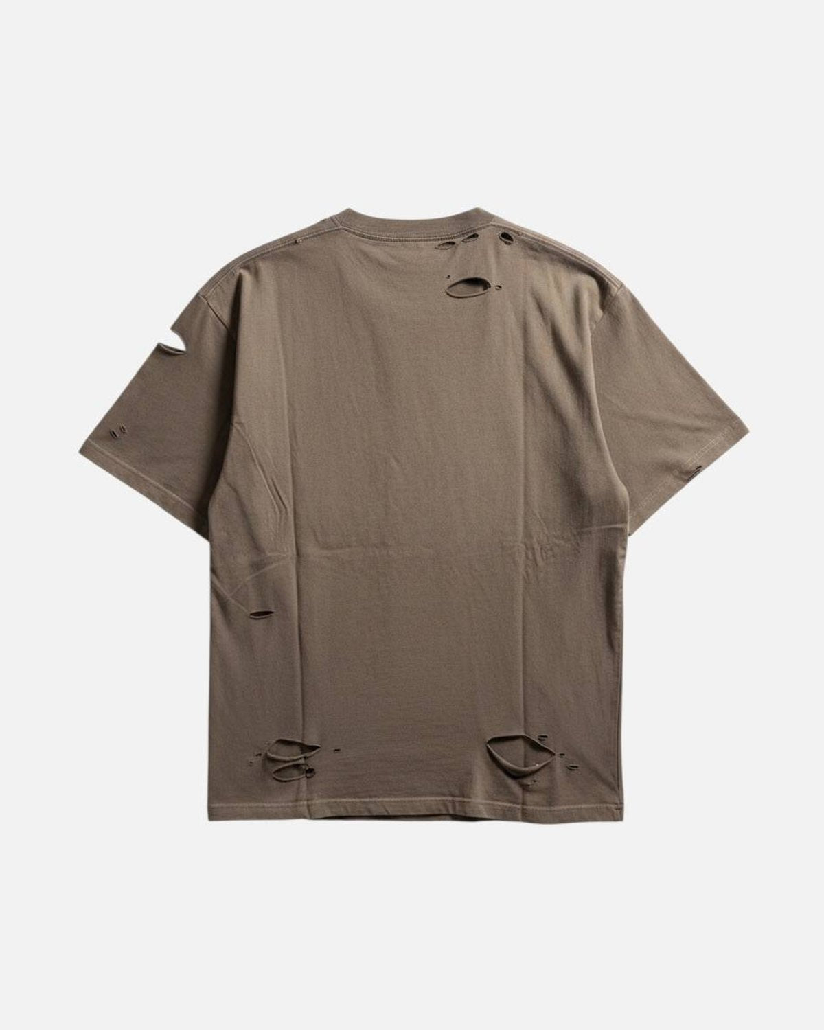 Balenciaga Caps Destroyed Brown Tee - photo 2