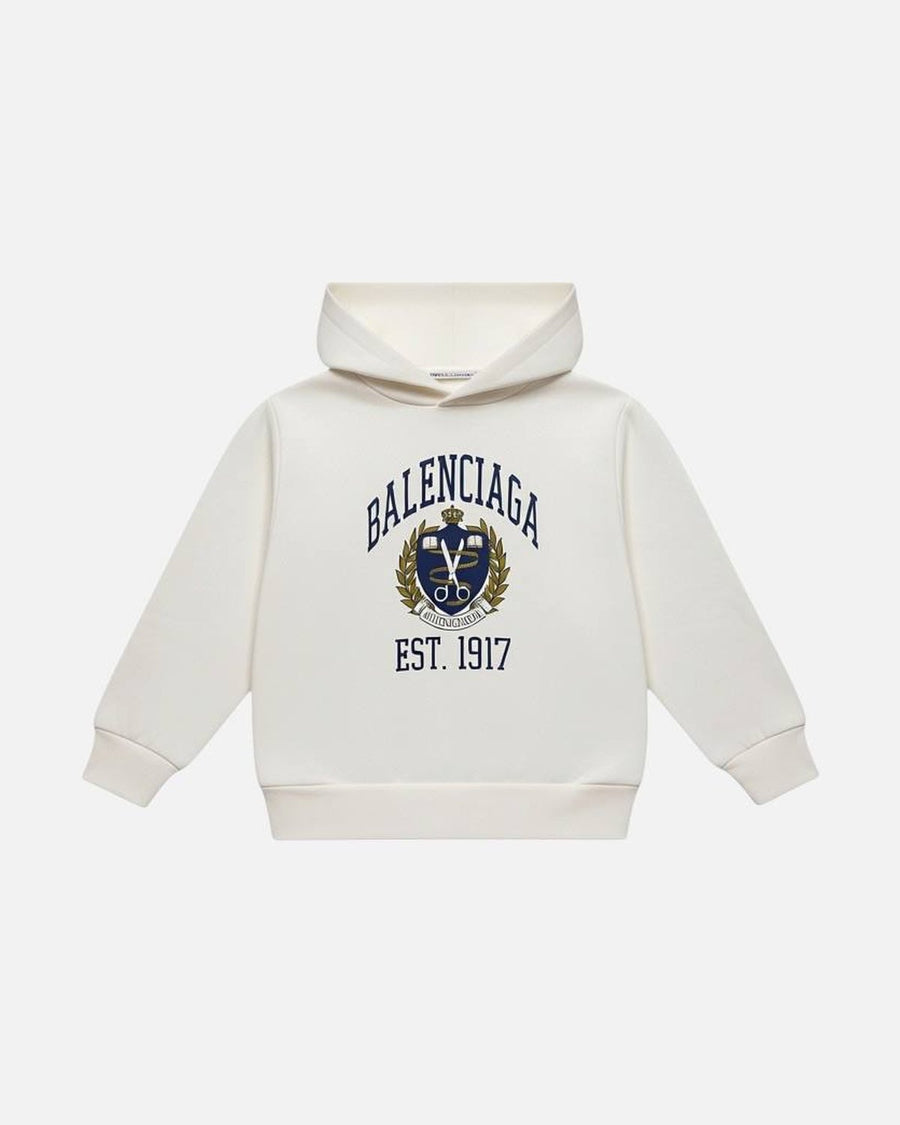 Balenciaga College White Kids Hoodie - photo 1