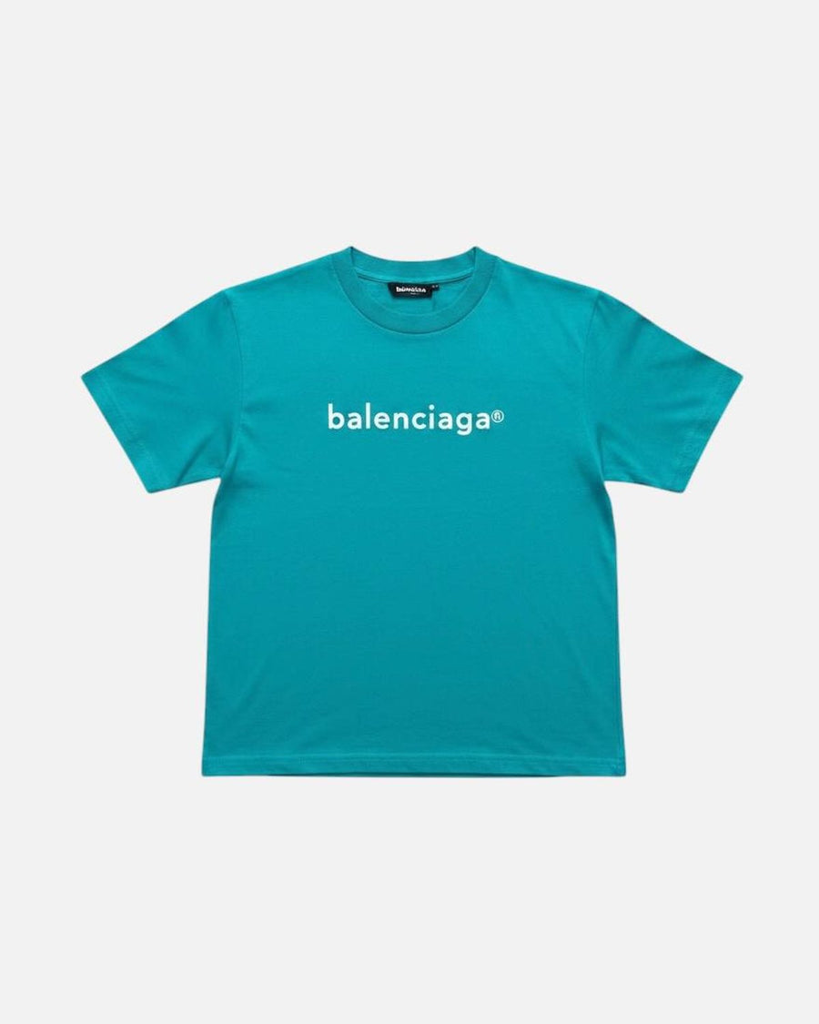 Balenciaga Copyright Teal Kids Tee - photo 1