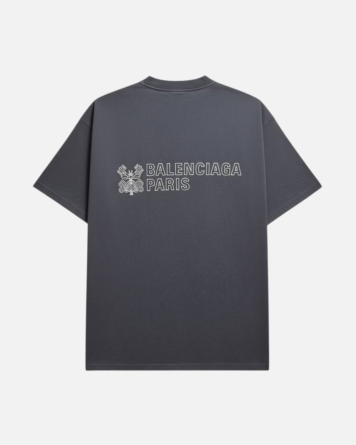 Balenciaga Crest Paris Logo Black Tee - photo 2