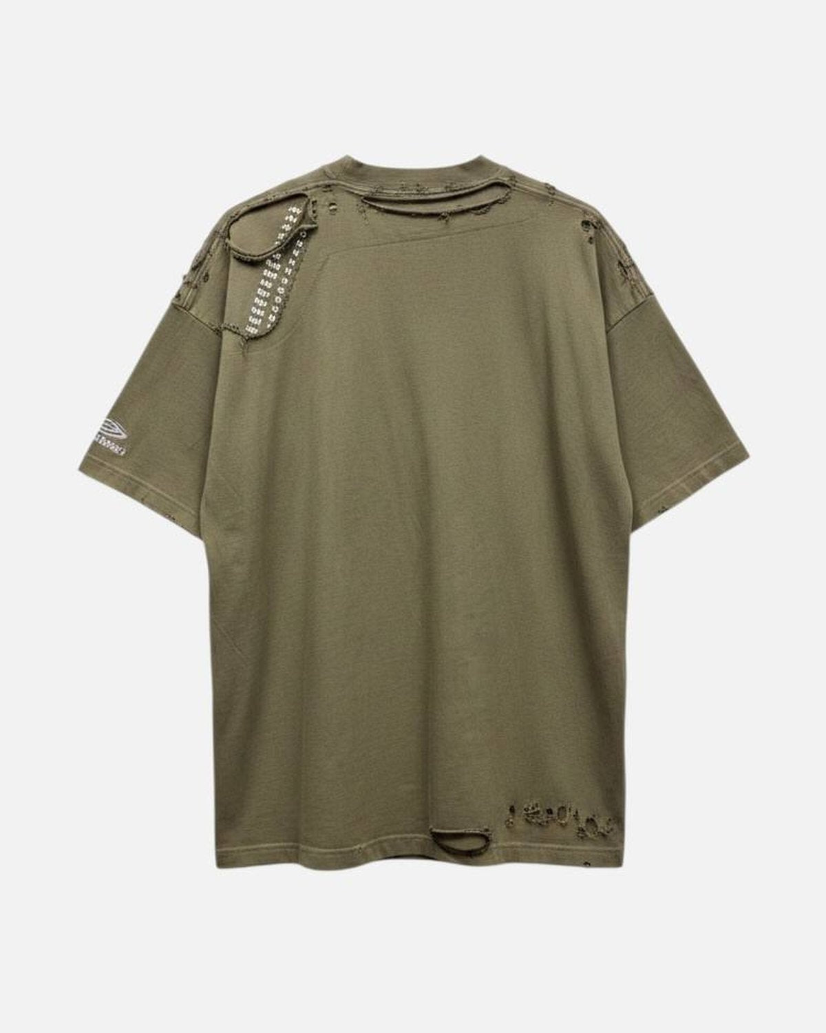 Balenciaga Destroyed Speed Hunters Green Tee - photo 2