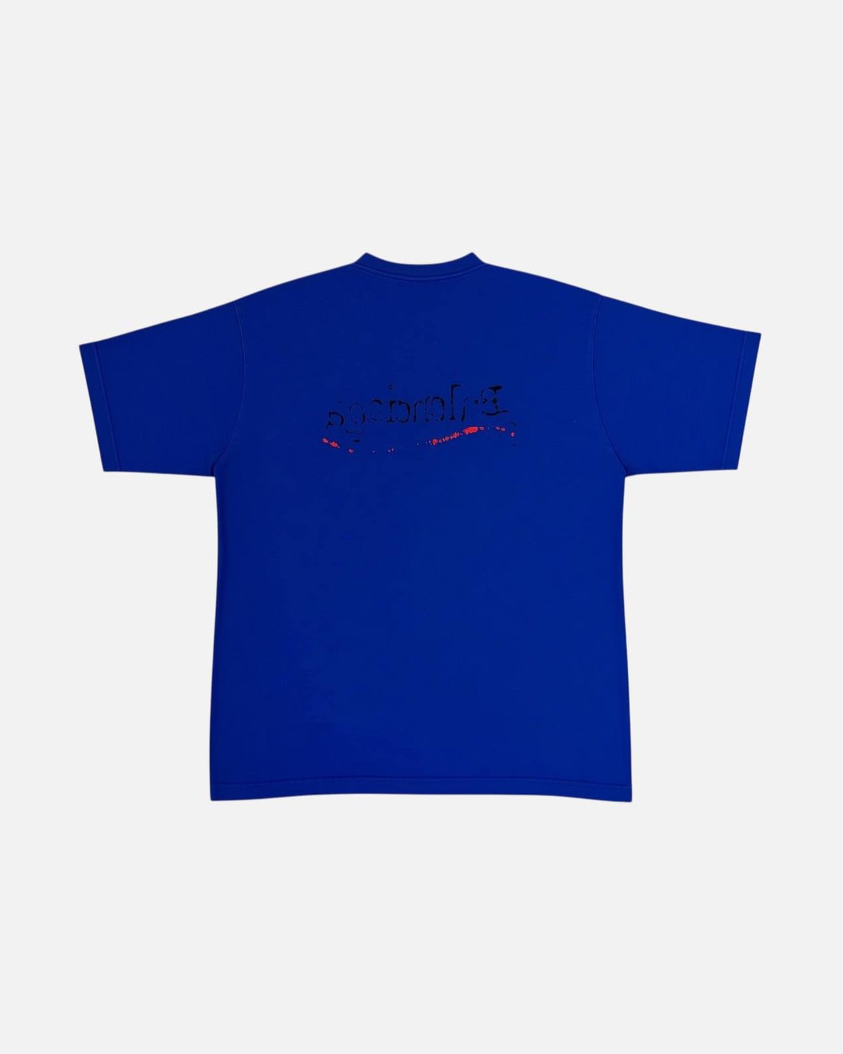Balenciaga Hand Drawn BB Blue Tee - photo 1