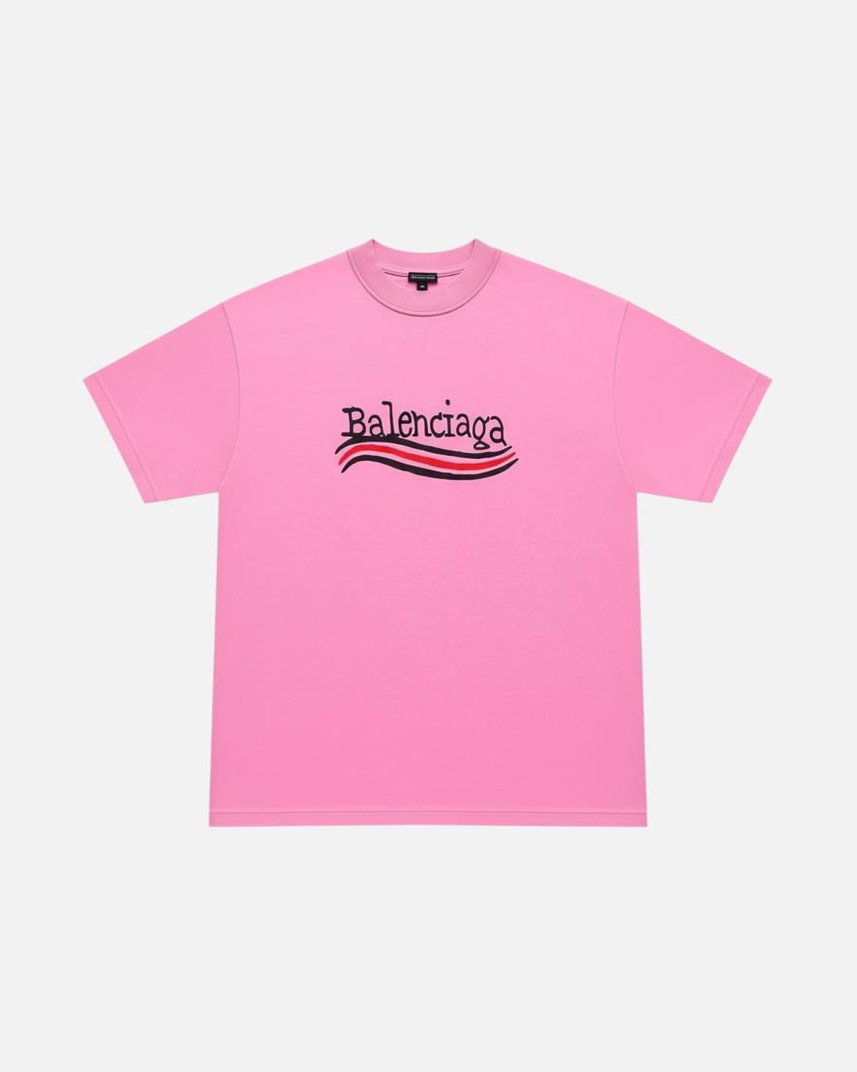 Balenciaga Hand Drawn Inside Out Pink Tee - photo 1