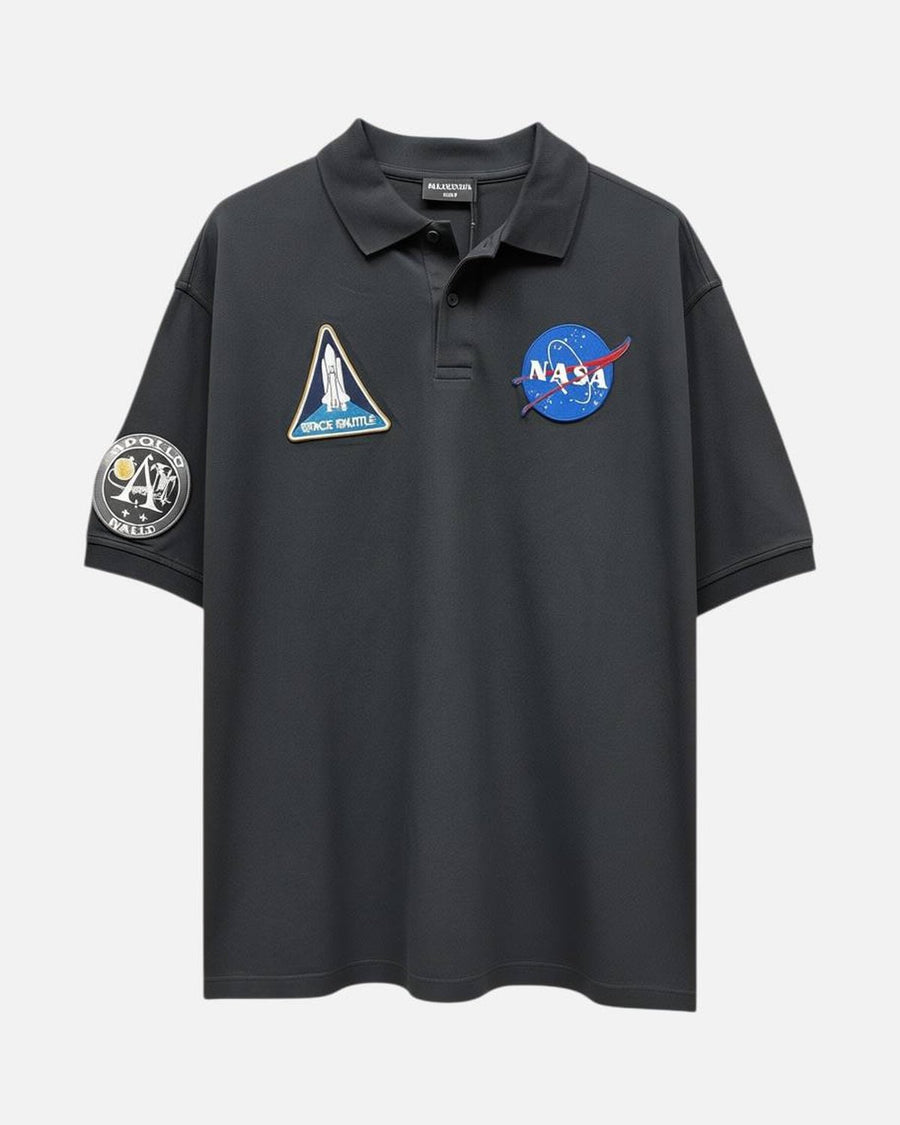Balenciaga NASA Polo Black Tee - photo 1
