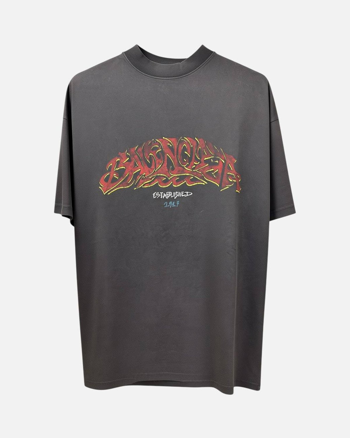 Balenciaga Offshore Faded Black Tee - photo 1
