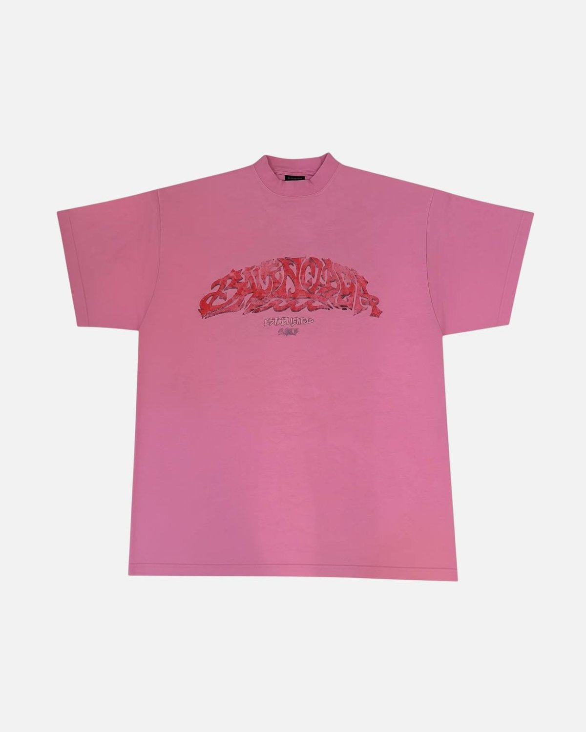 Balenciaga Offshore Faded Pink Tee - photo 1