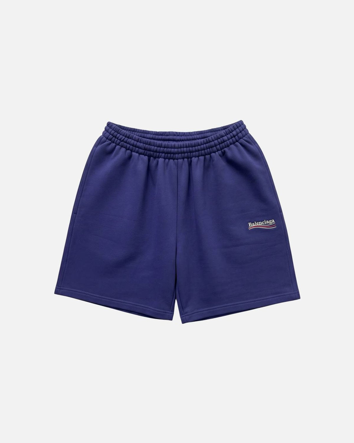 Balenciaga Political Campaign Logo Printed Blue Shorts - photo 1
