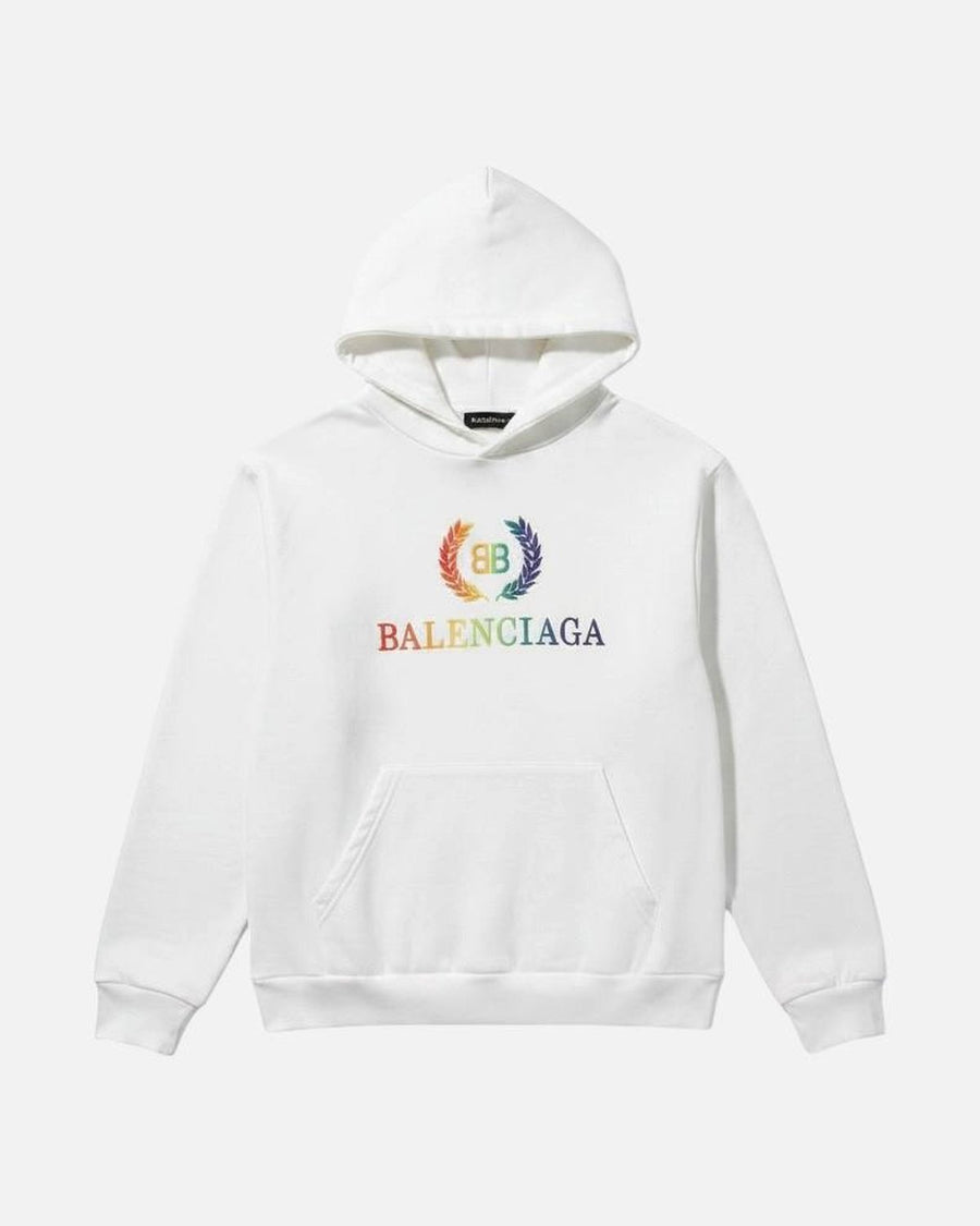Balenciaga Rainbow White Kids Hoodie - photo 1