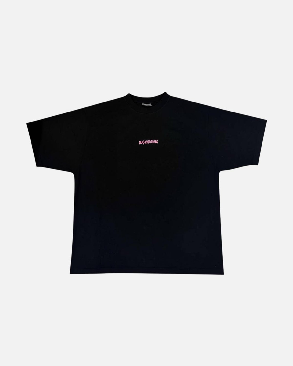 Balenciaga Rear Embossed Center Logo Pink Tee - photo 2