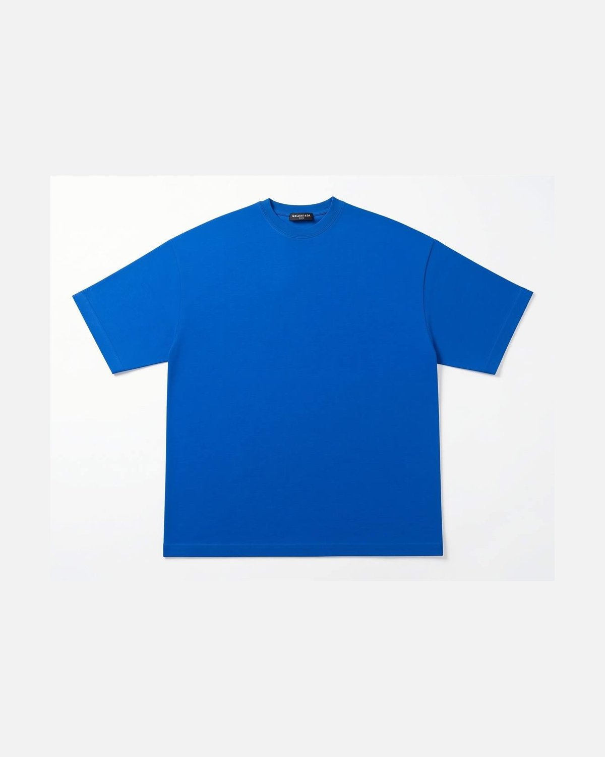 Balenciaga Rear Logo Blue Printed Tee - photo 1