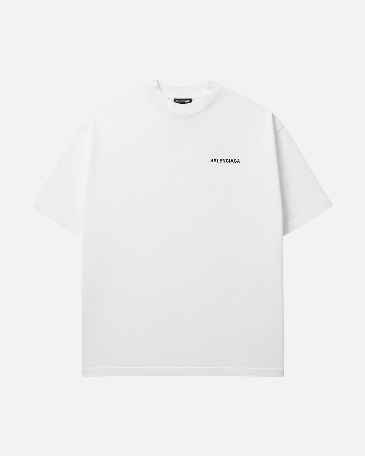 Balenciaga Rear Logo Printed White Tee - photo 1