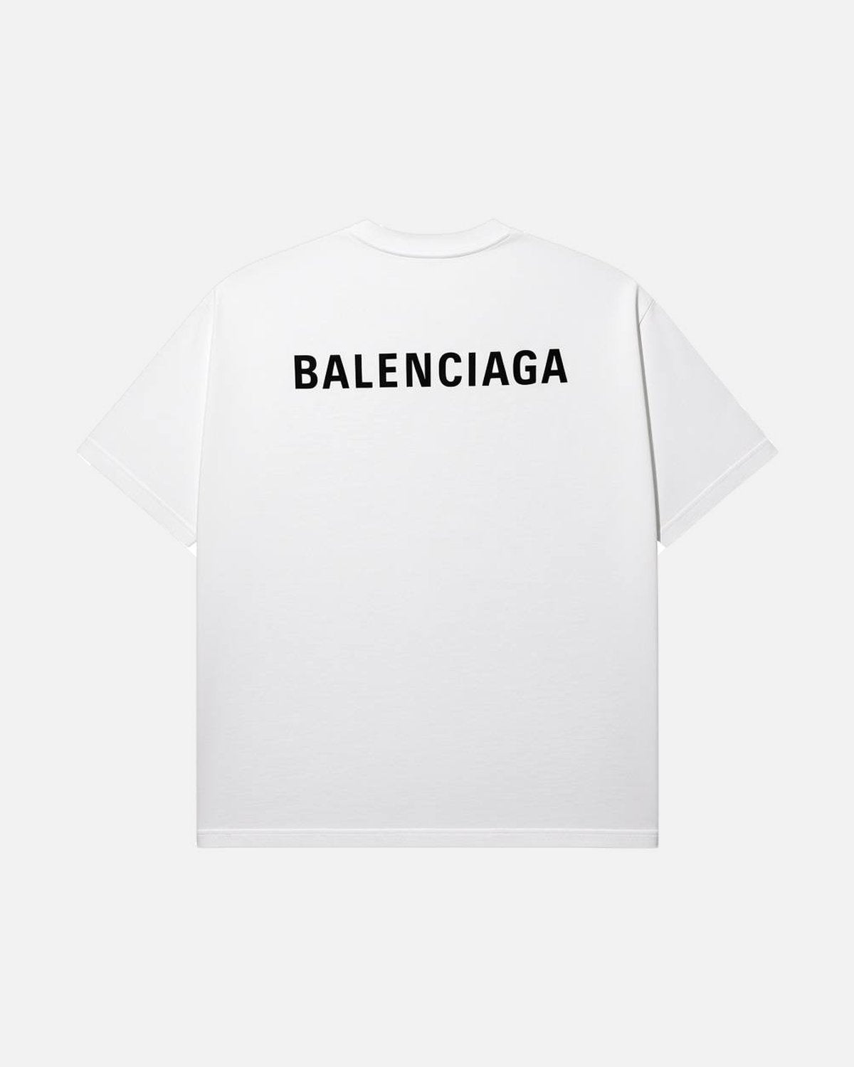 Balenciaga Rear Logo Printed White Tee - photo 2