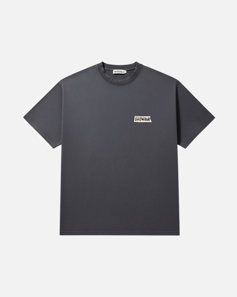 Balenciaga Tape Front Black Logo Tee - photo 1