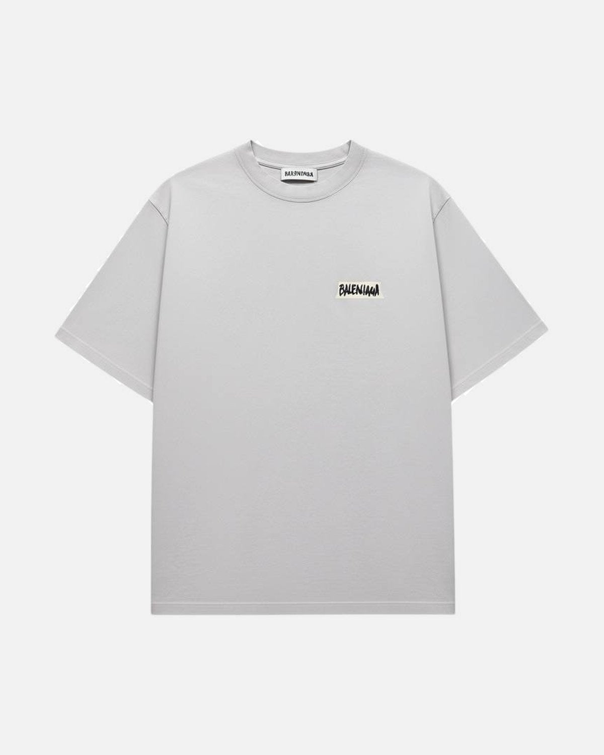 Balenciaga Tape Front White Logo Tee - photo 1