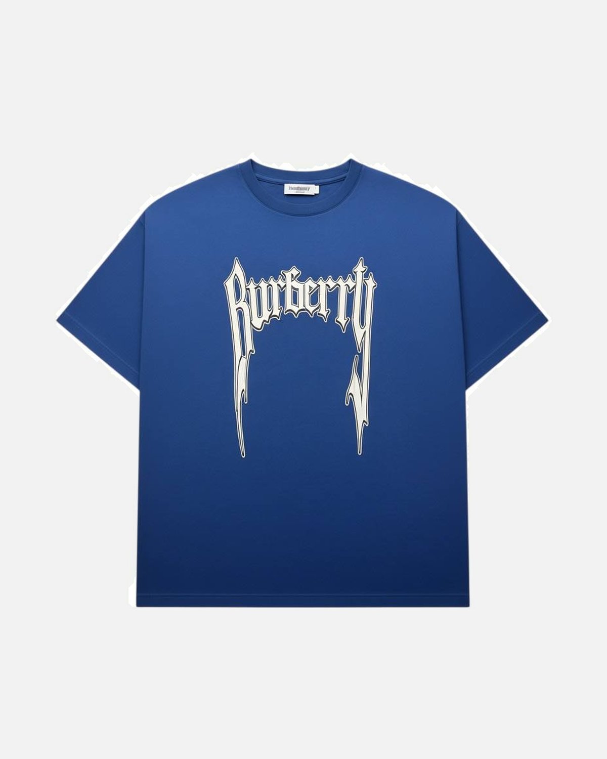 Burberry Large Burberry Logo Blue Tee - photo 1