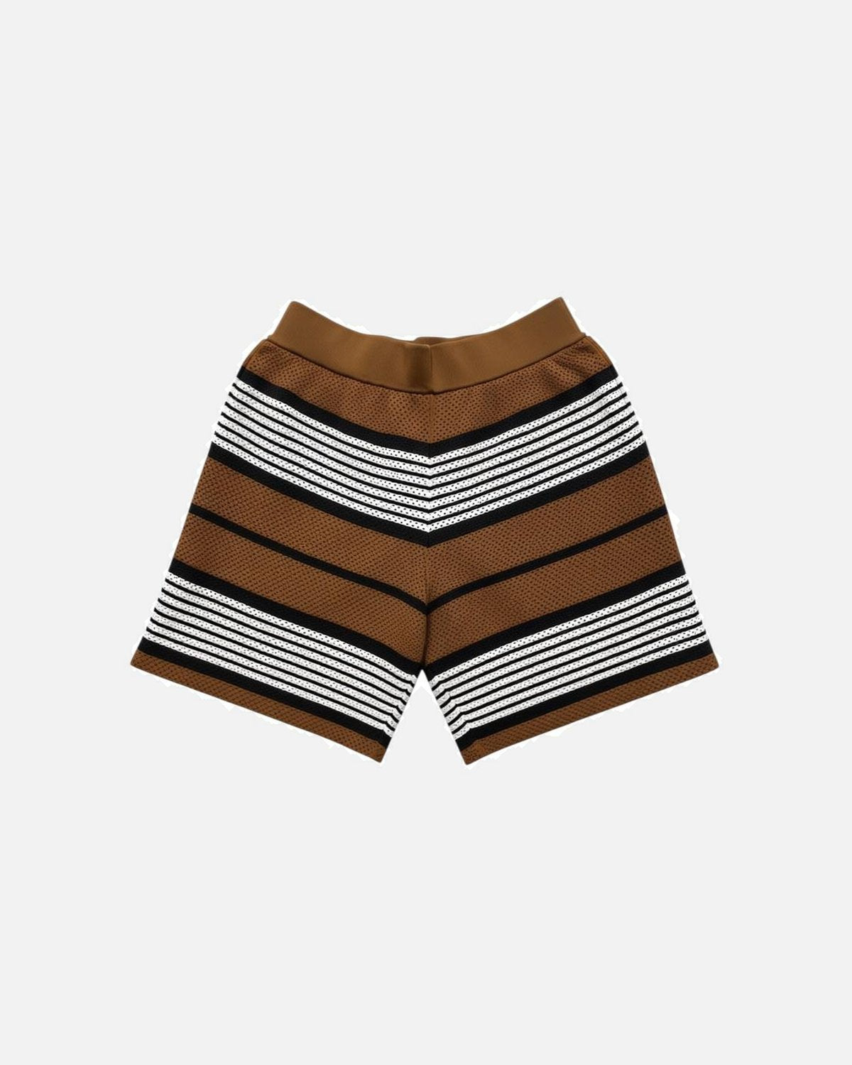 Burberry Stripe Nylon Brown Shorts - photo 1