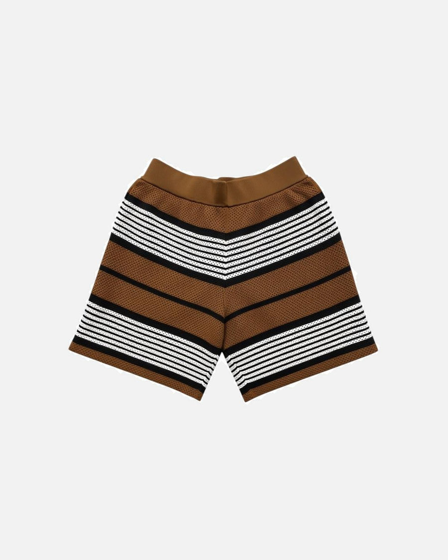 Burberry Stripe Nylon Brown Shorts - photo 1