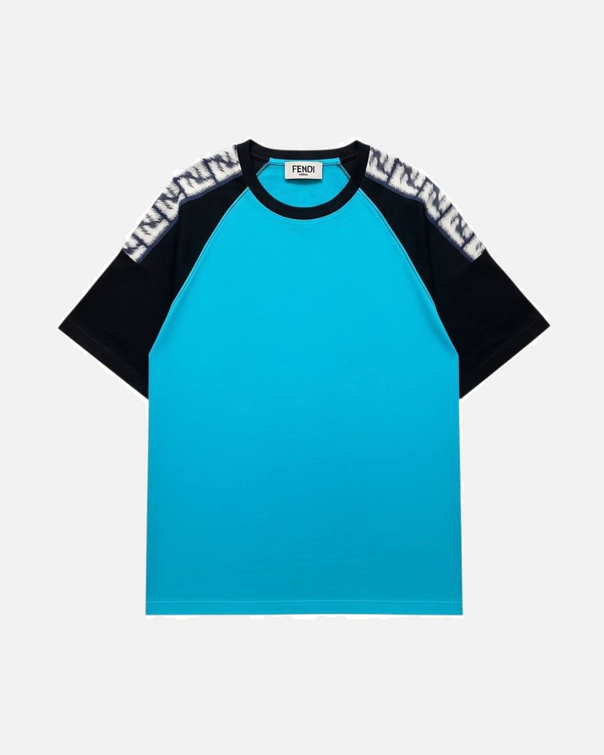 Fendi Blue Sleeve Blue Tee - photo 1