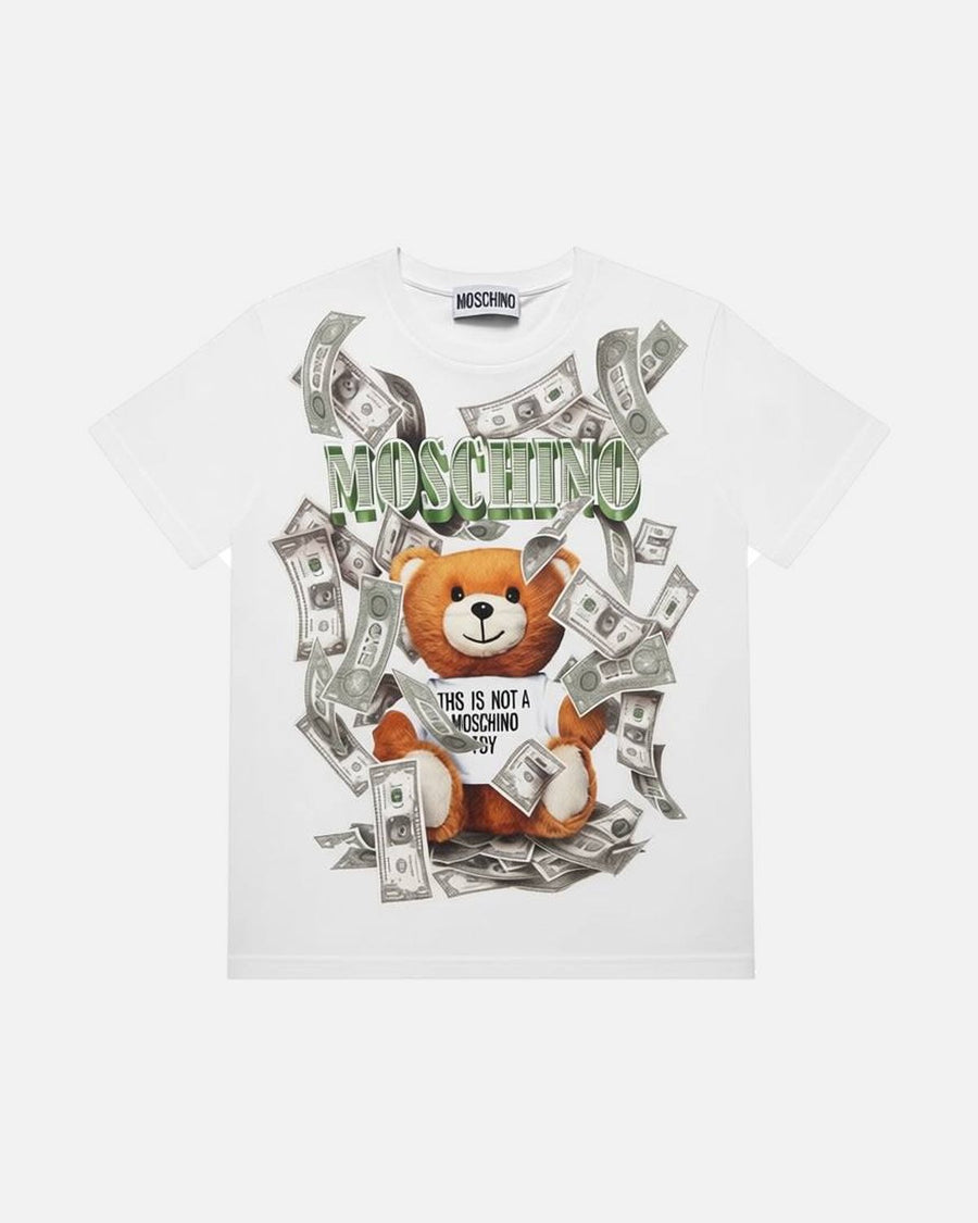 Moschino Cash Bear White Tee - photo 1