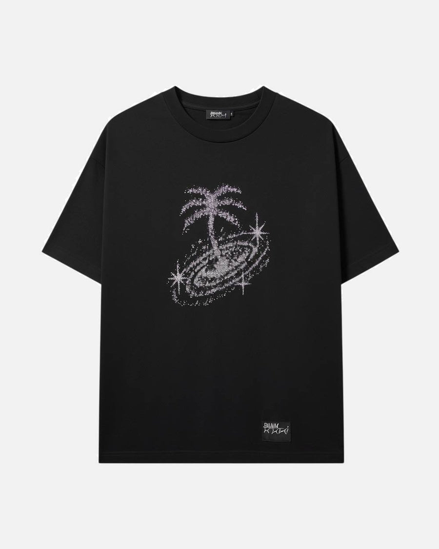 Palm Angels Galaxy Black Tee - photo 1