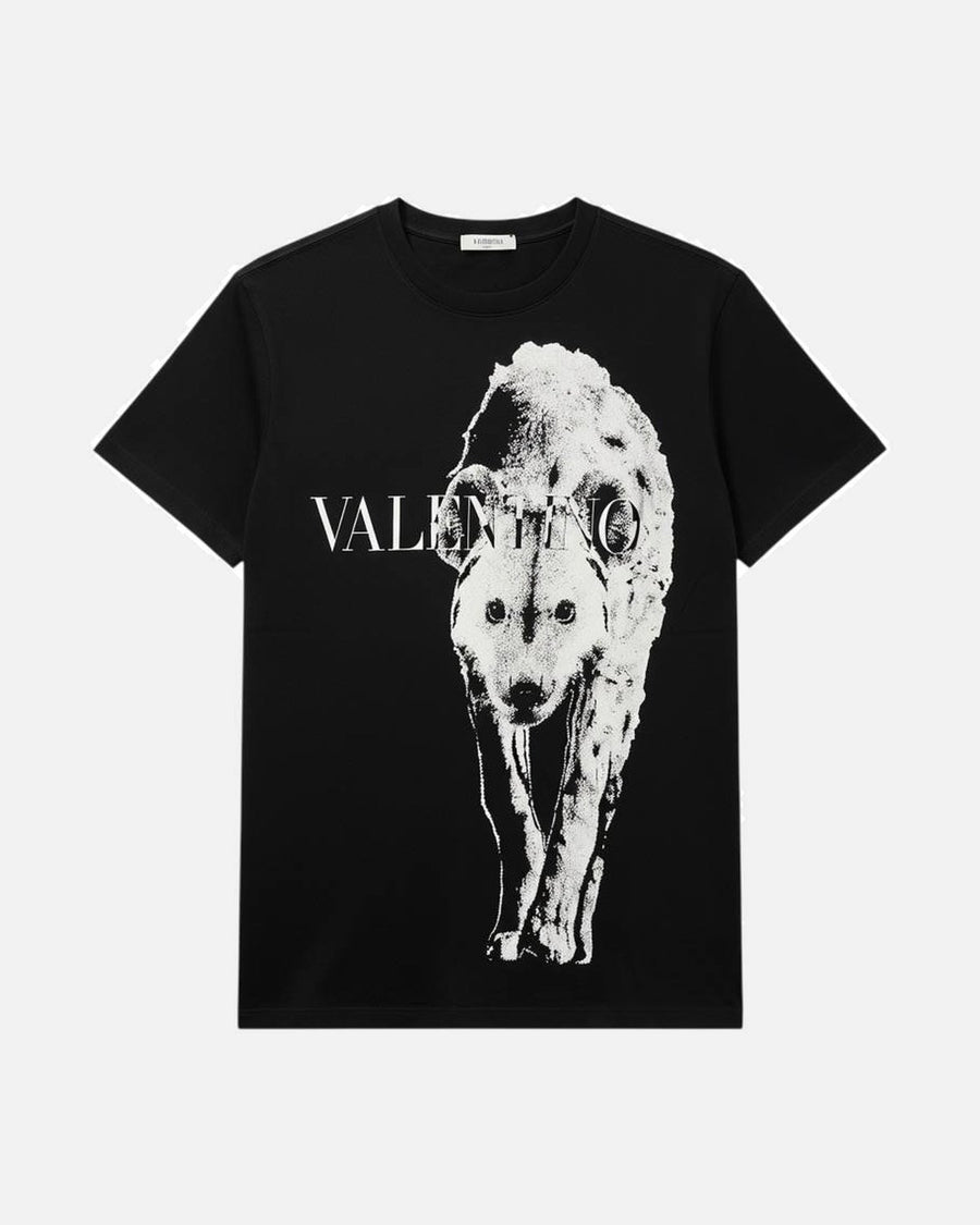 Valentino Wolf Black Tee - photo 1